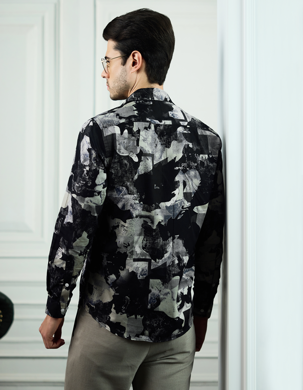 Abkasa Print Black Luxe Shirt